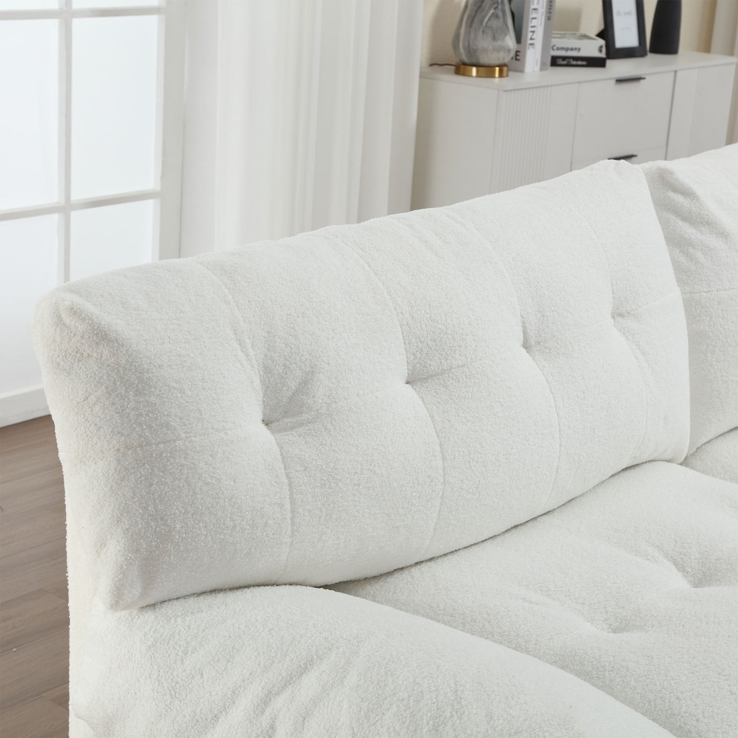 Cloud-Style Sofa | Teddy Velvet Upholstery