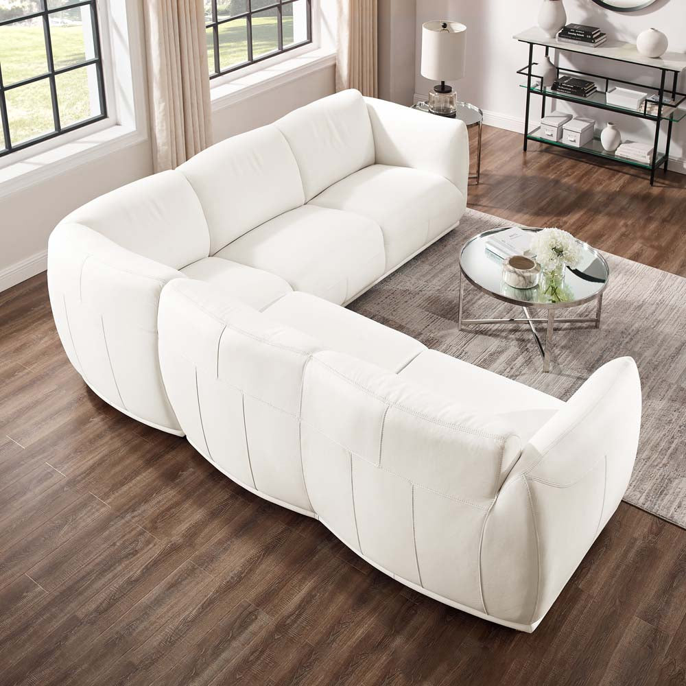 Moon Leather Sectional Sofa