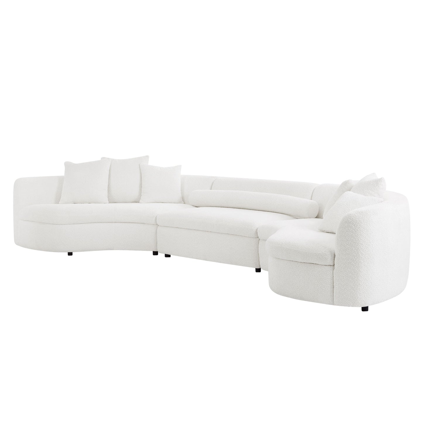 Oversized Modern 3-Piece Upholstered Sofa