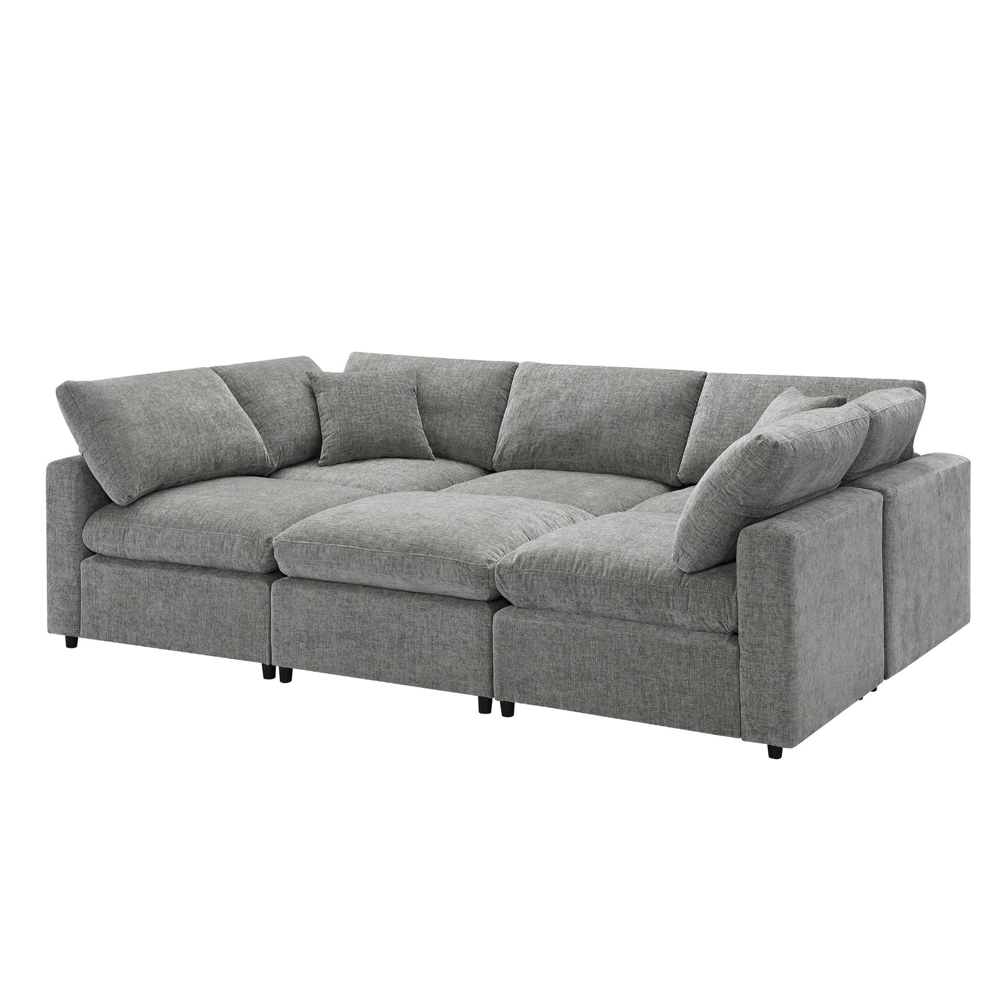 130”x 65” Modern Modular Cloud Sofa Bed