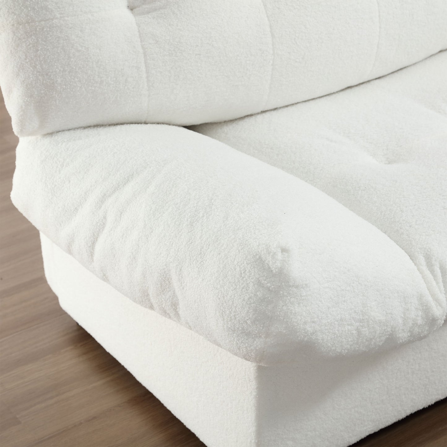 Cloud-Style Sofa | Teddy Velvet Upholstery