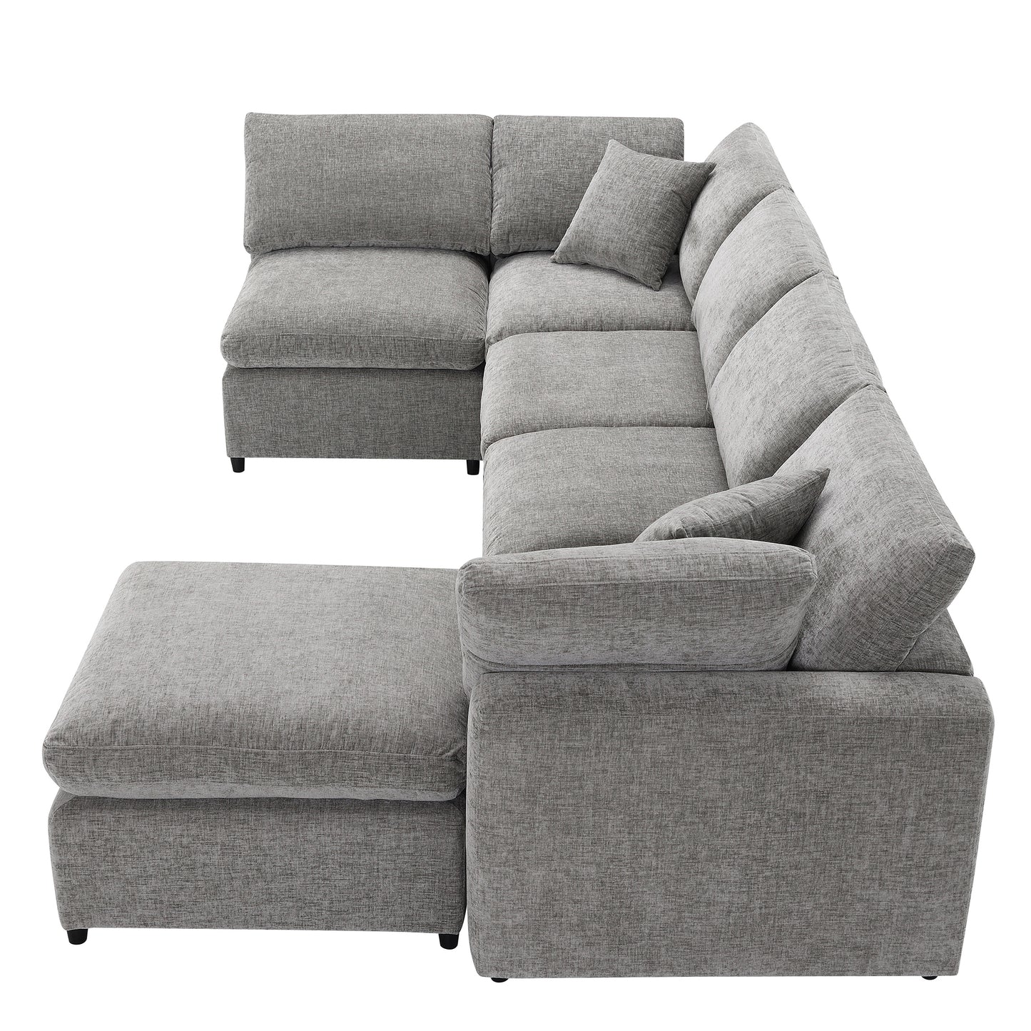 130”x 65” Modern Modular Cloud Sofa Bed