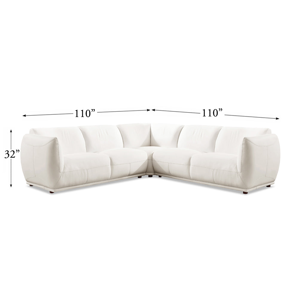 Moon Leather Sectional Sofa